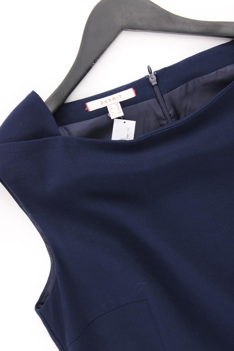 Esprit Etuikleid Gr. 42 Ärmellos blau aus Polyester