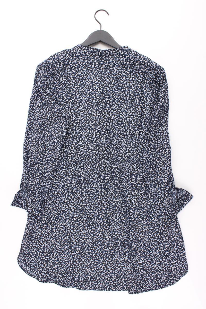 PIGALLE Langarmkleid Gr. 38 mit Blumenmuster blau aus Polyester