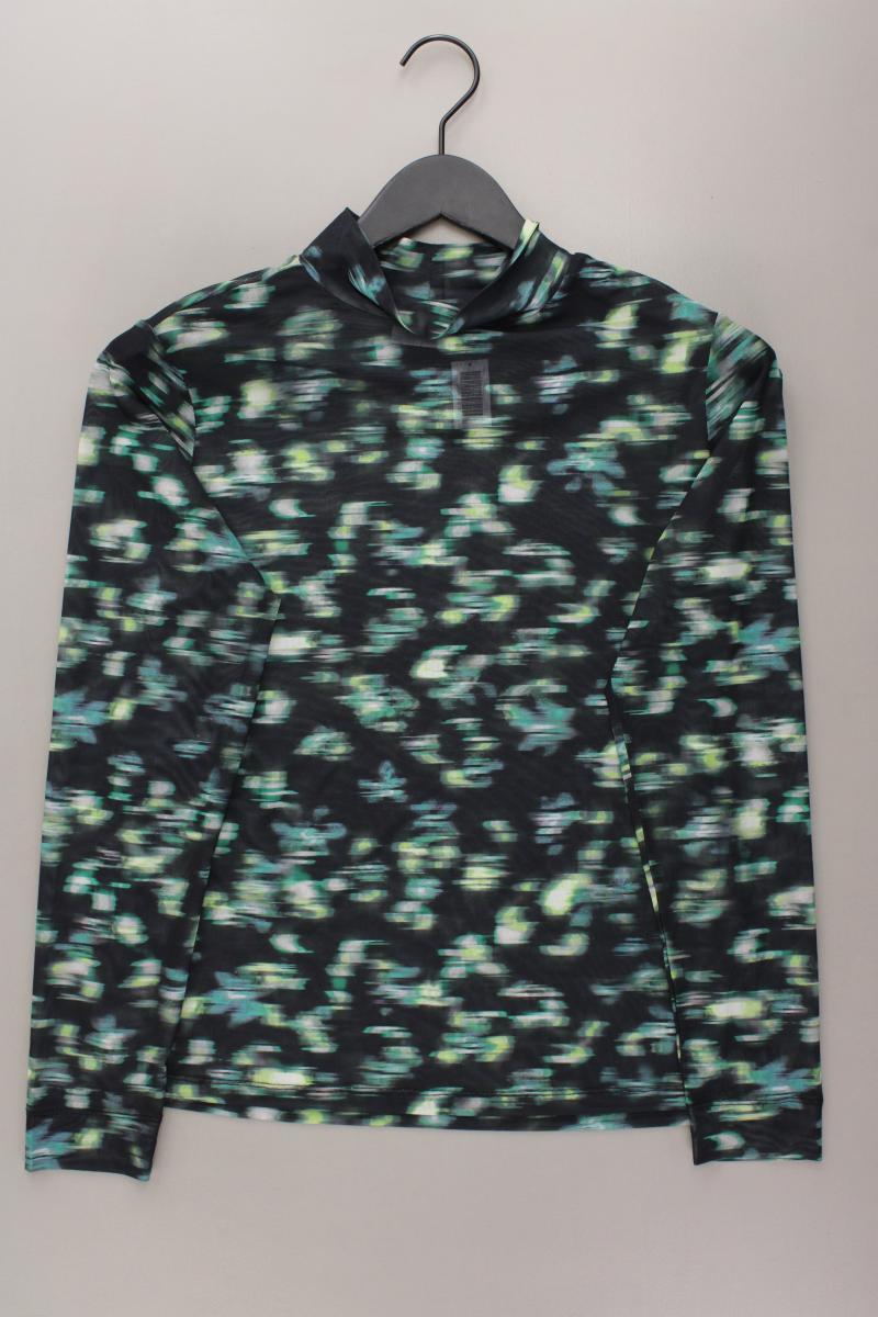 comma, Langarmbluse Gr. 40 neuwertig grün aus Polyester