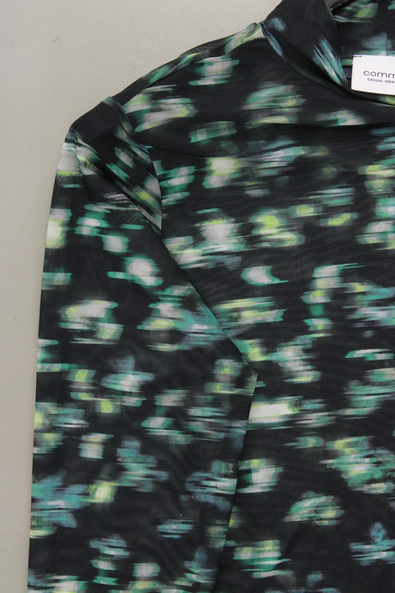 comma, Langarmbluse Gr. 40 neuwertig grün aus Polyester