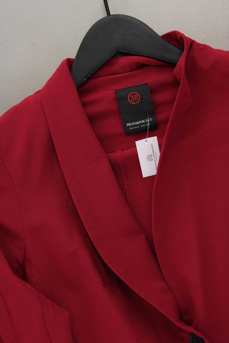 PENN & Ink Slim Blazer Gr. 38 rot aus Polyamid