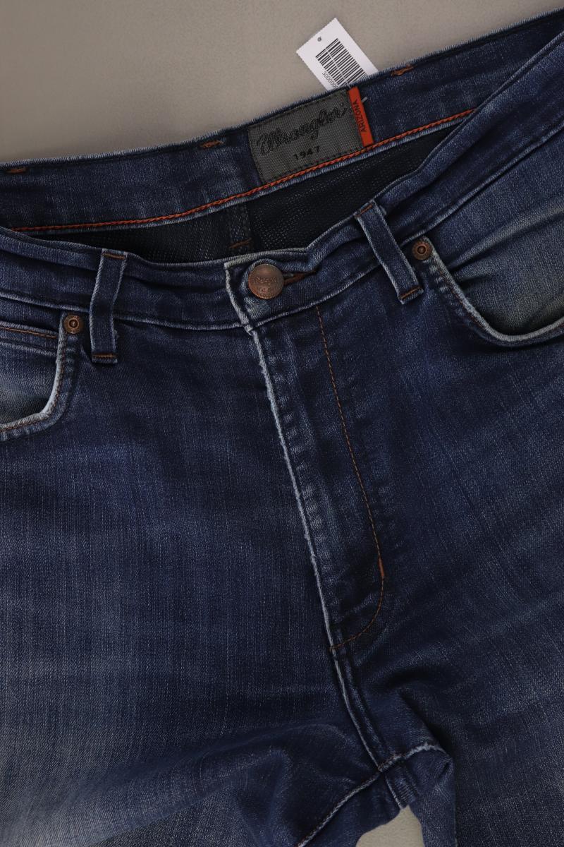Wrangler Straight Jeans für Herren Gr. W35/L34 blau aus Baumwolle