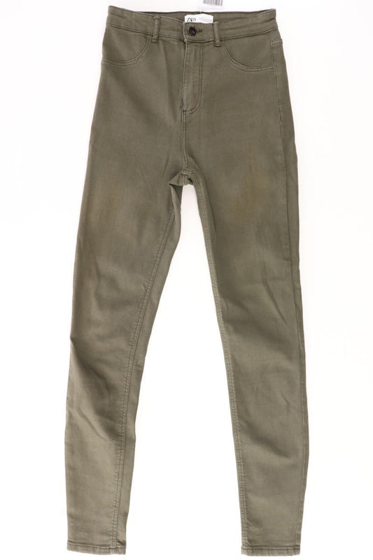Zara Stretchhose Gr. 36 olivgrün