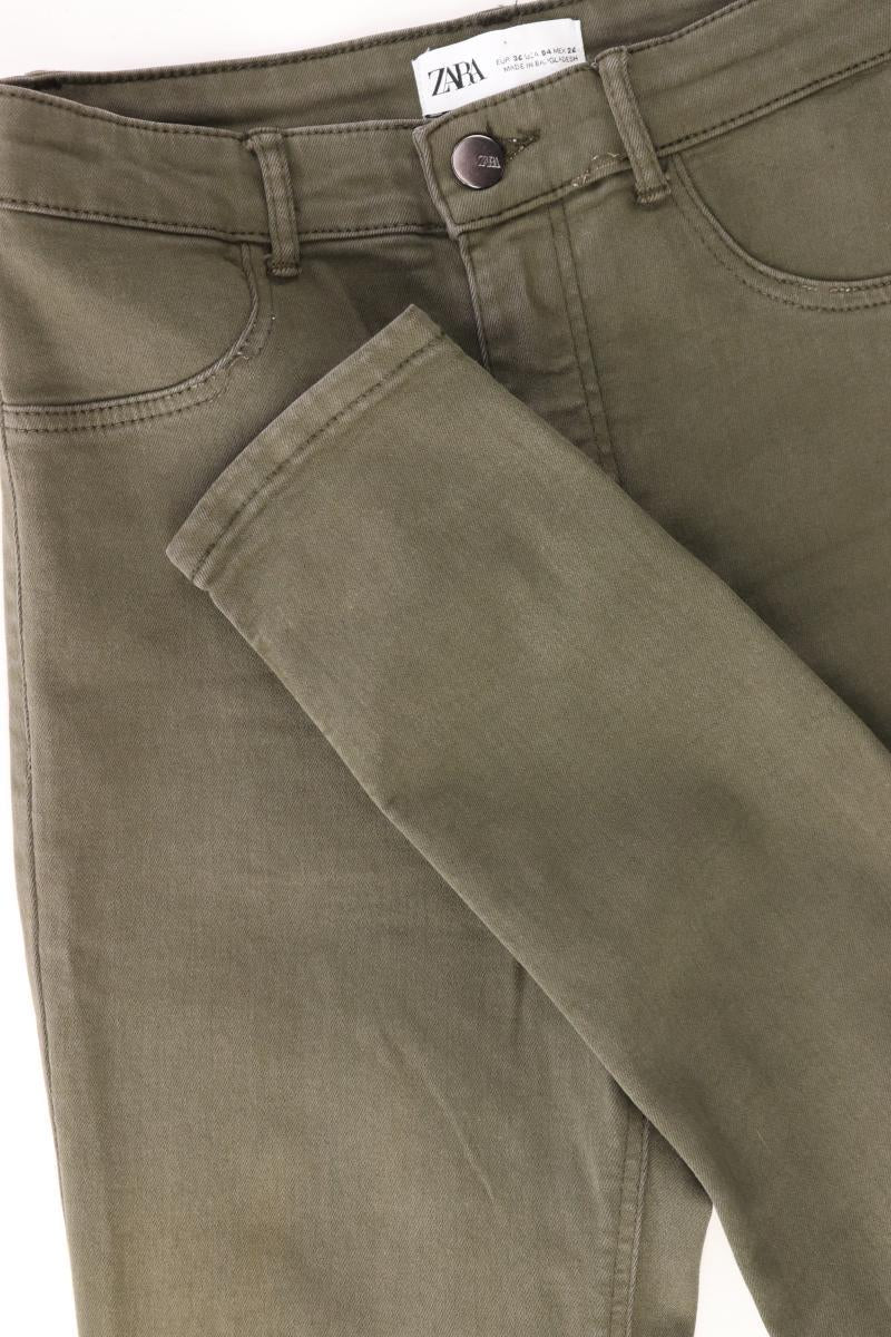 Zara Stretchhose Gr. 36 olivgrün
