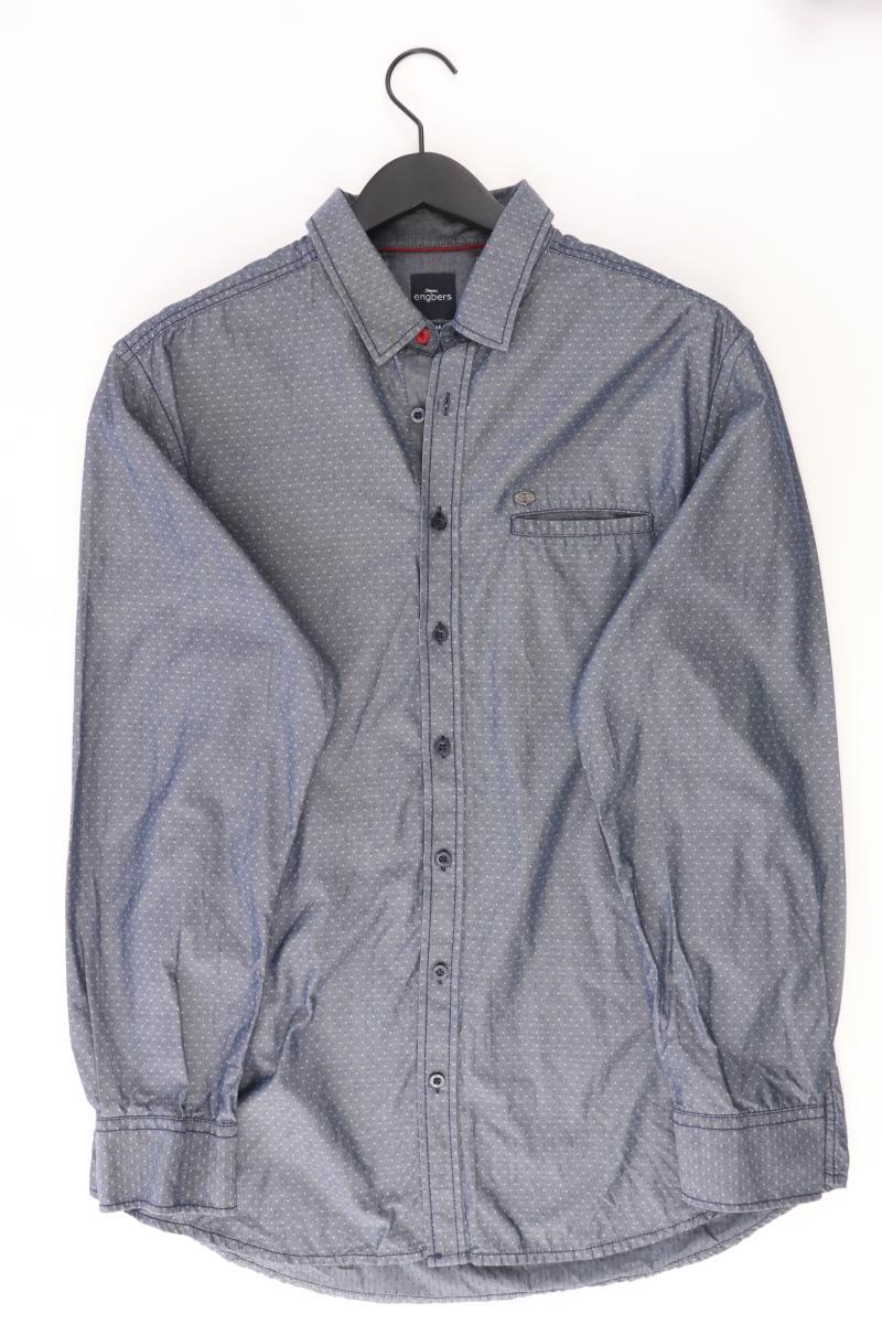Engbers Langarmhemd für Herren Gr. XL blau