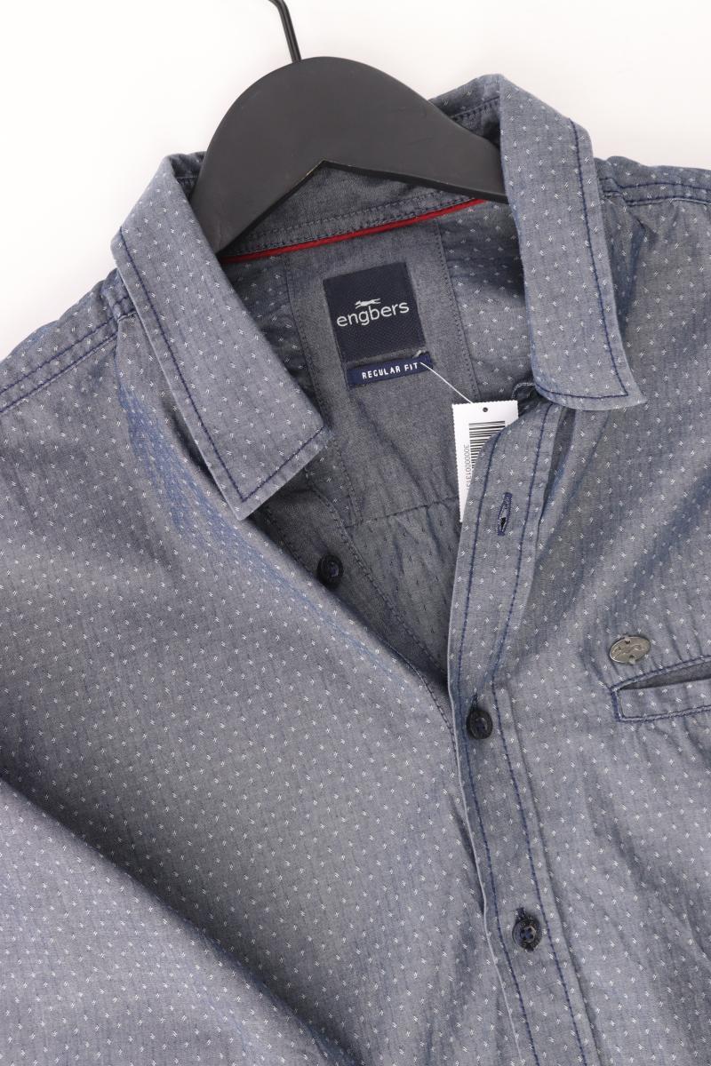 Engbers Langarmhemd für Herren Gr. XL blau