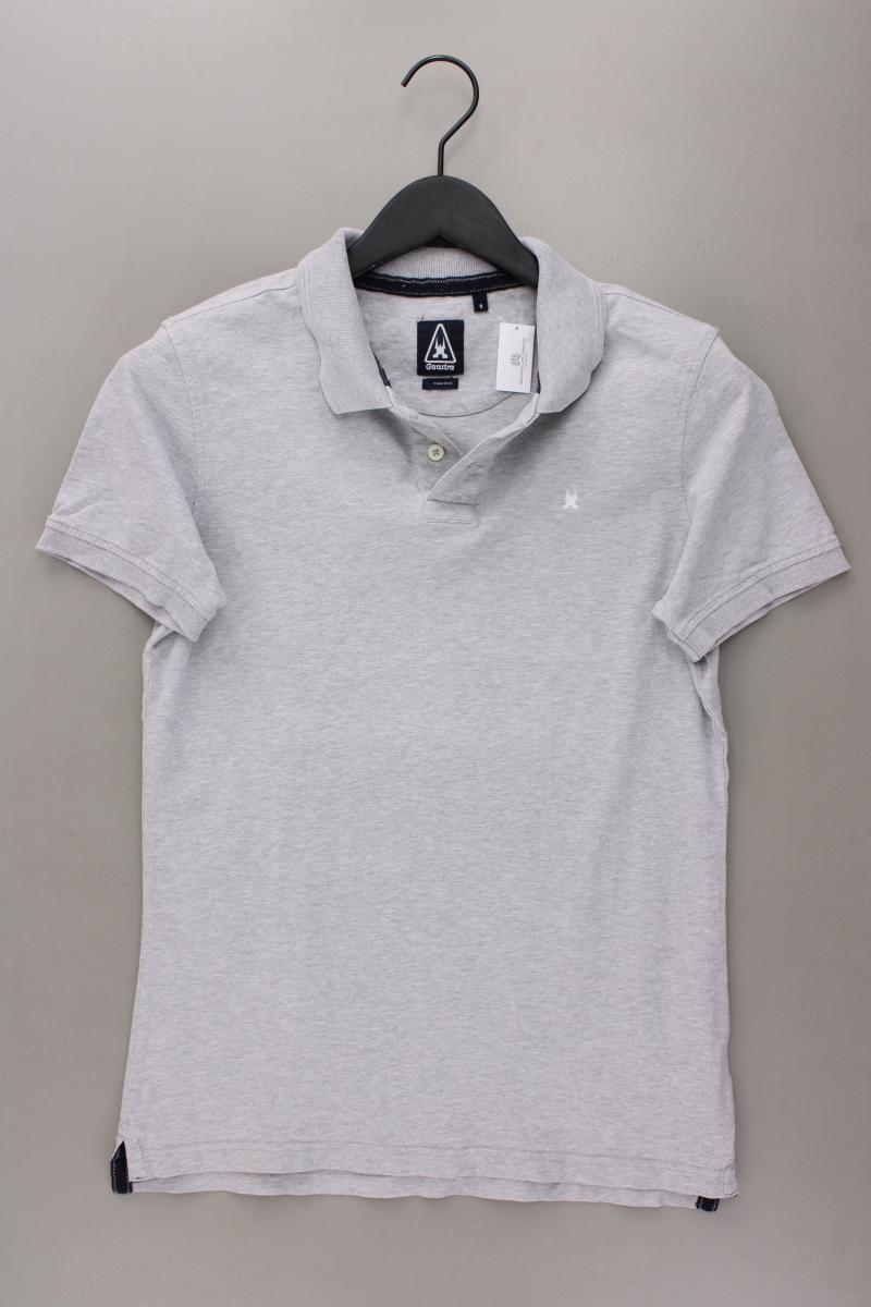 Gaastra Poloshirt für Herren Gr. S Kurzarm grau aus Baumwolle
