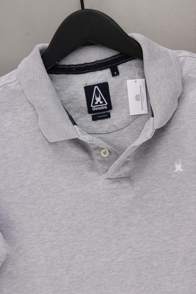 Gaastra Poloshirt für Herren Gr. S Kurzarm grau aus Baumwolle