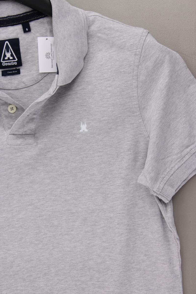 Gaastra Poloshirt für Herren Gr. S Kurzarm grau aus Baumwolle