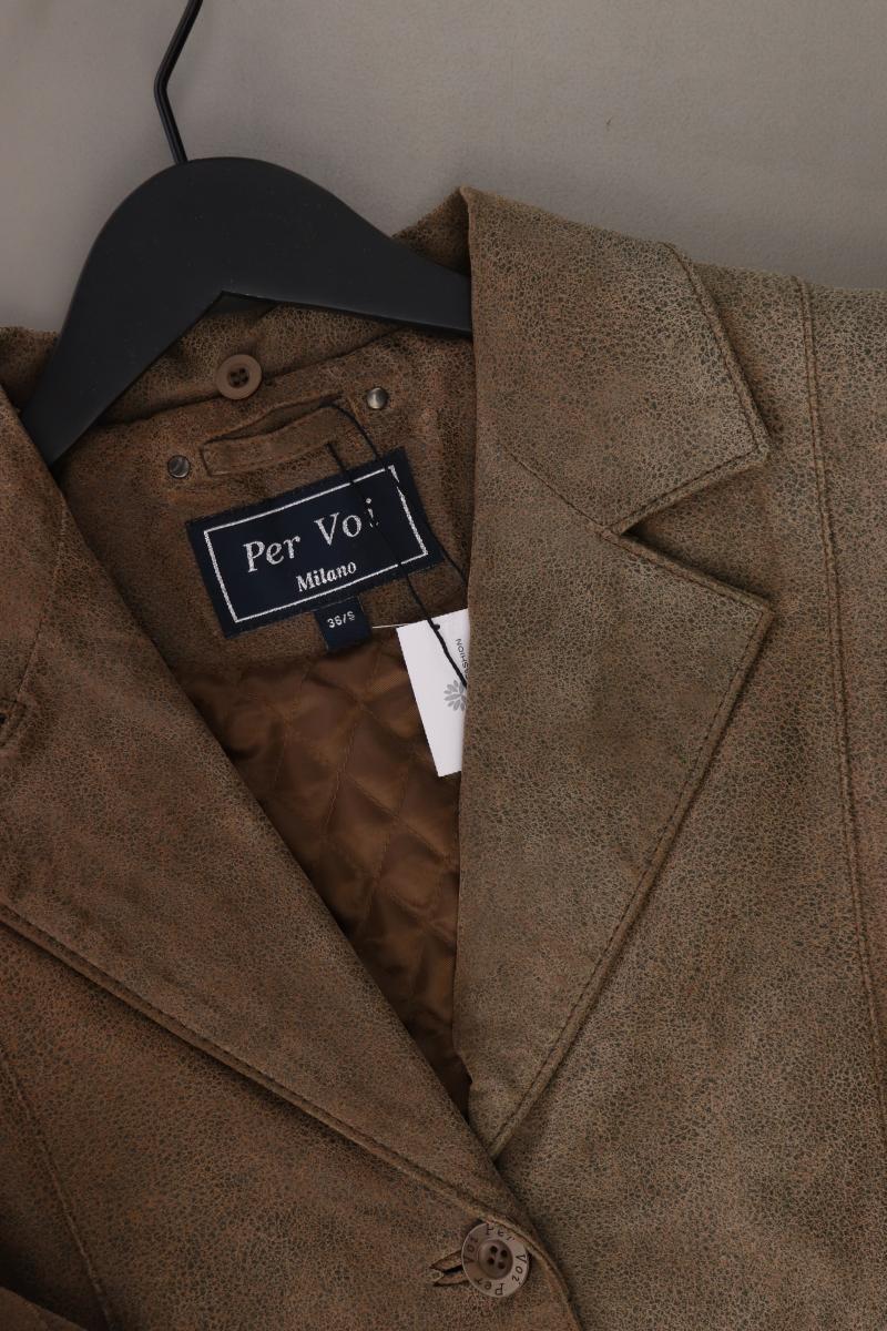 Per Voi Milano Jacke Gr. 36 Vintage braun aus Polyester