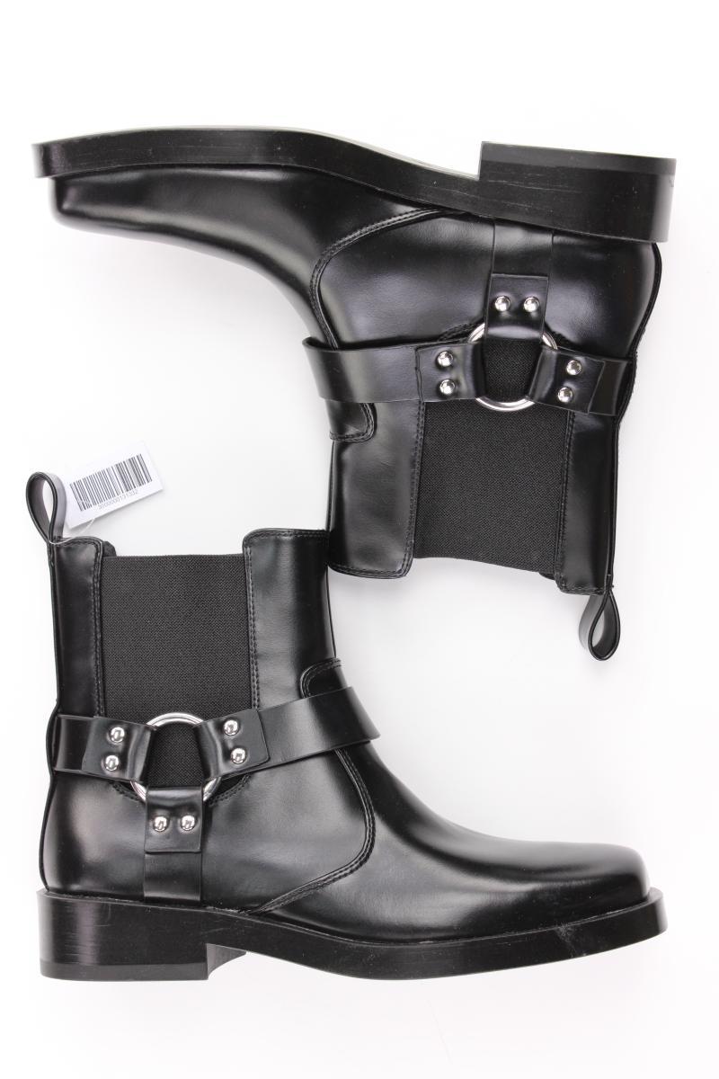 H&M Stiefeletten Gr. 41 neuwertig schwarz aus Kunstleder