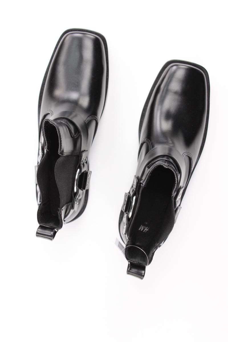 H&M Stiefeletten Gr. 41 neuwertig schwarz aus Kunstleder