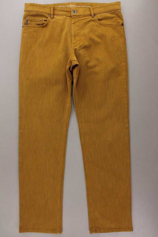 Brax Straight Jeans für Herren Gr. 52 gelb aus Baumwolle