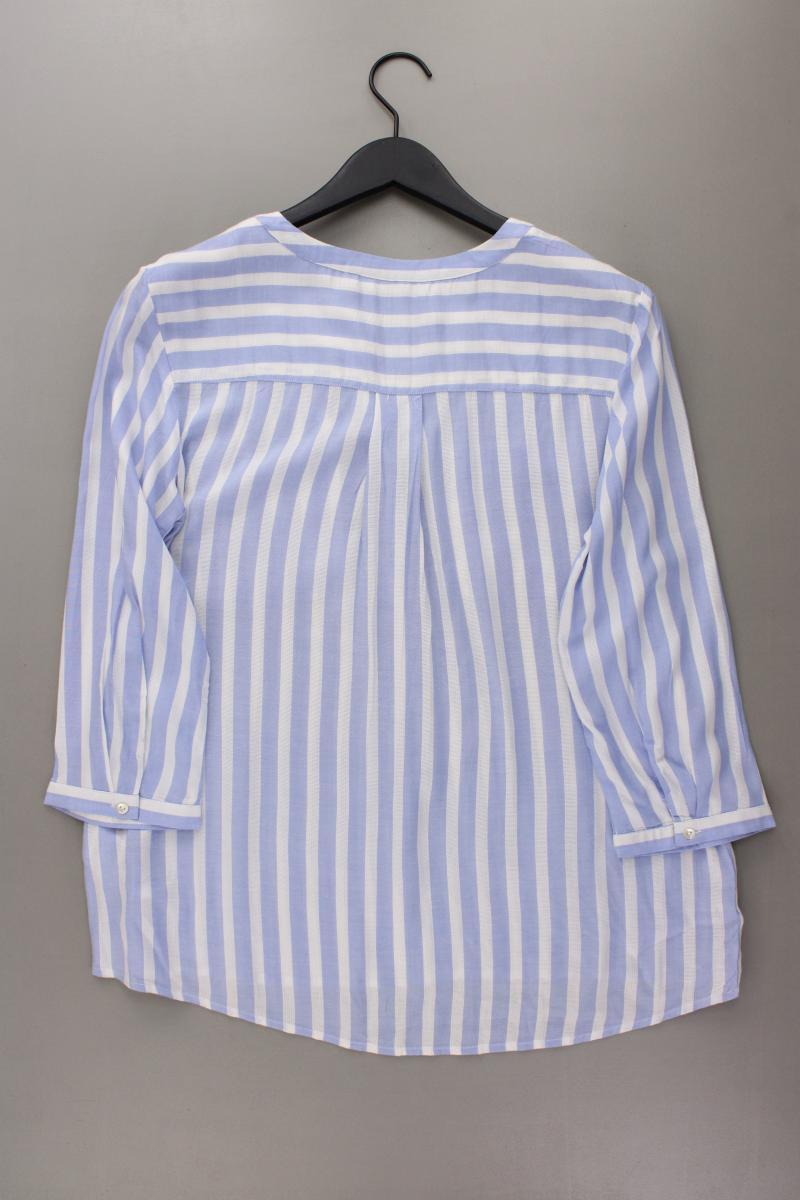 Tom Tailor Classic Bluse Gr. 40 gestreift neuwertig 3/4 Ärmel blau aus Viskose