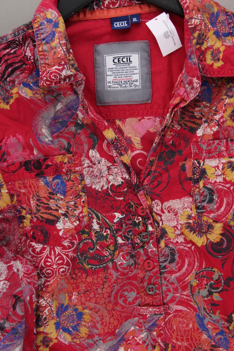 Cecil Longbluse Gr. XL mit Blumenmuster 3/4 Ärmel mehrfarbig