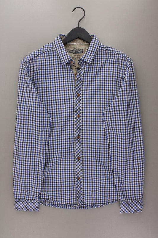 edc by Esprit Karohemd für Herren Gr. L kariert Langarm blau aus Baumwolle