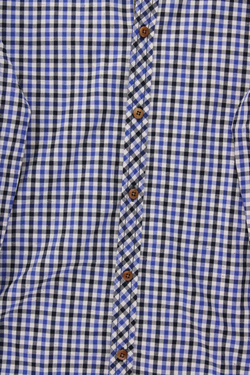 edc by Esprit Karohemd für Herren Gr. L kariert Langarm blau aus Baumwolle