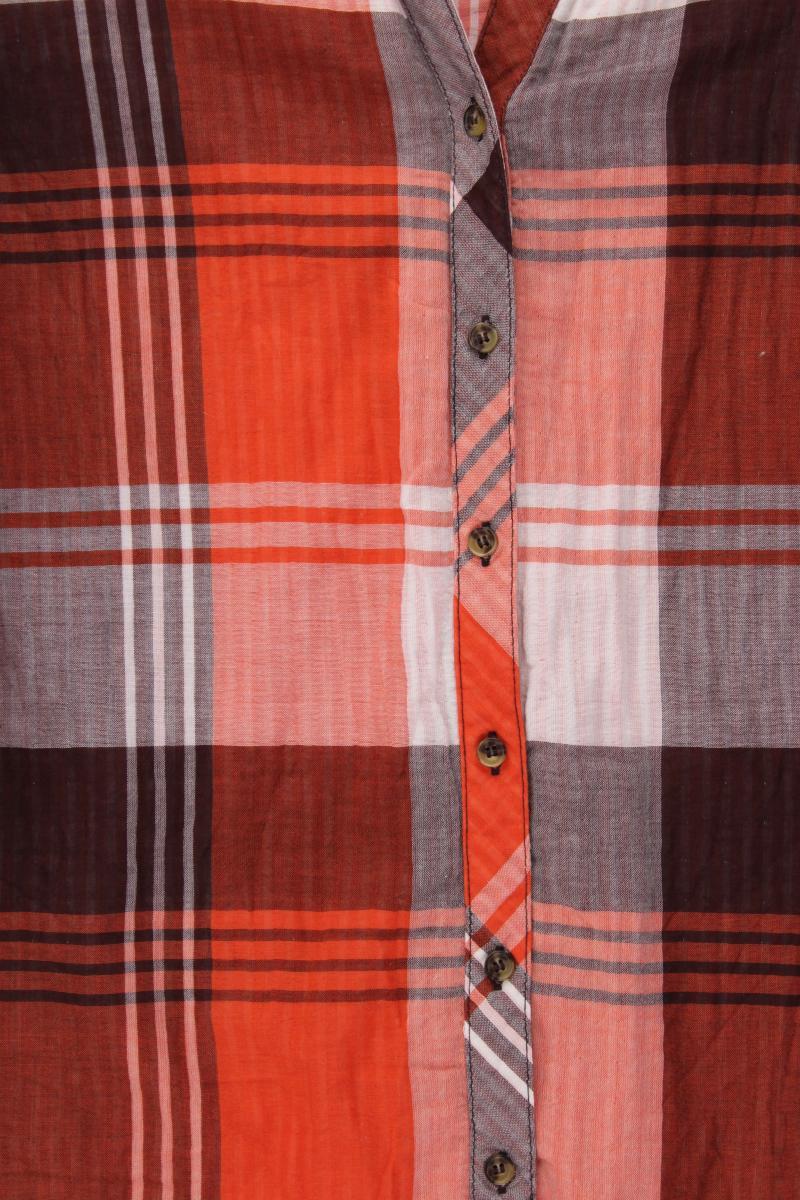 Cecil Karobluse Gr. XL kariert Langarm orange aus Baumwolle