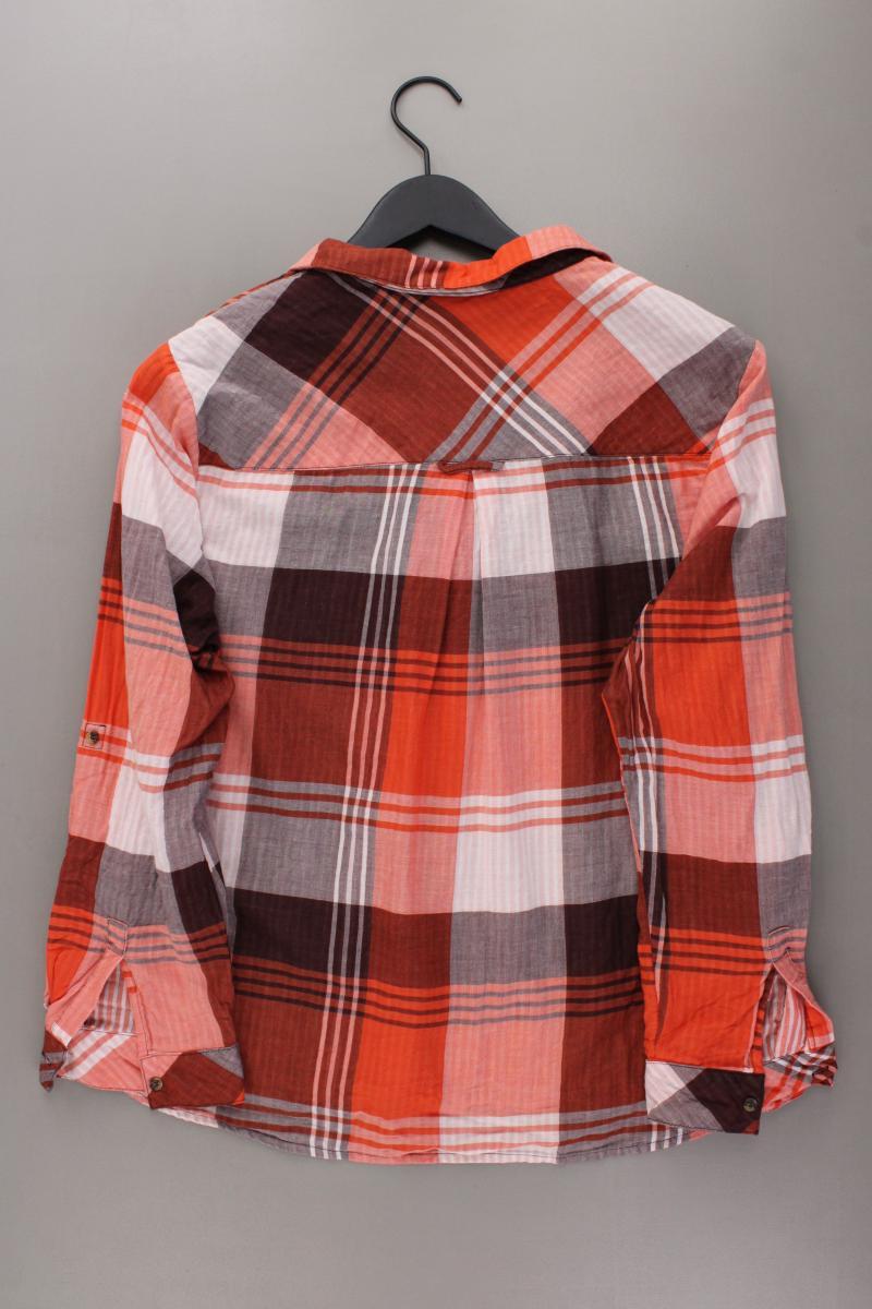 Cecil Karobluse Gr. XL kariert Langarm orange aus Baumwolle
