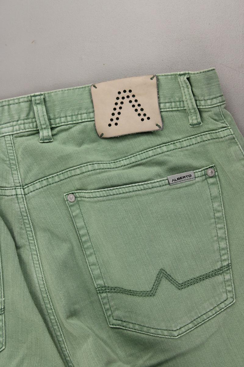 Alberto Straight Jeans für Herren Gr. W36/L34 Modell Stone grün aus Baumwolle