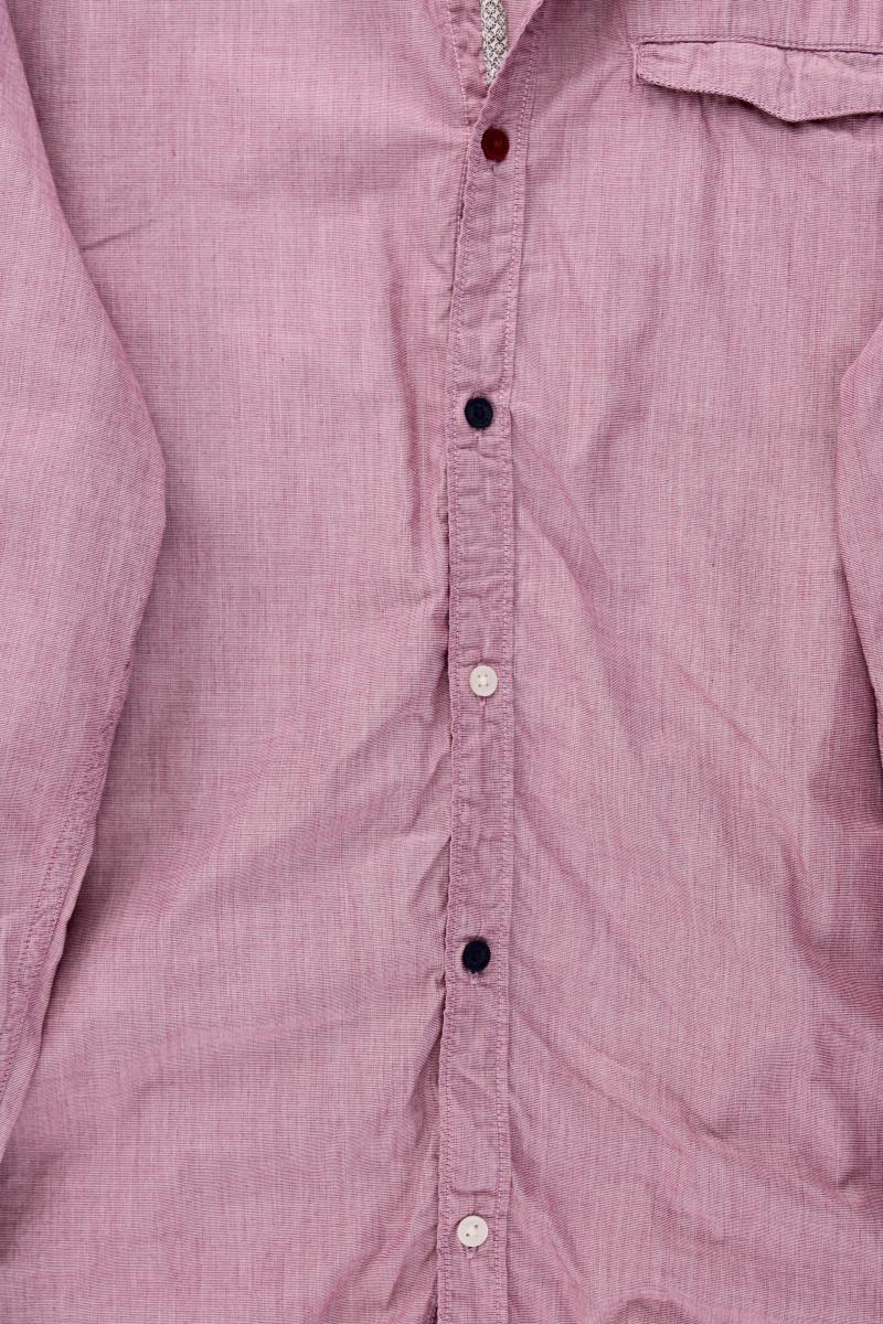 s.Oliver Langarmhemd für Herren Gr. L rot aus Baumwolle