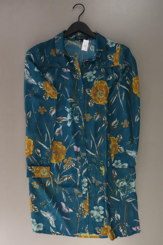 Tramontana Langarmkleid Gr. M mit Blumenmuster blau aus Polyester