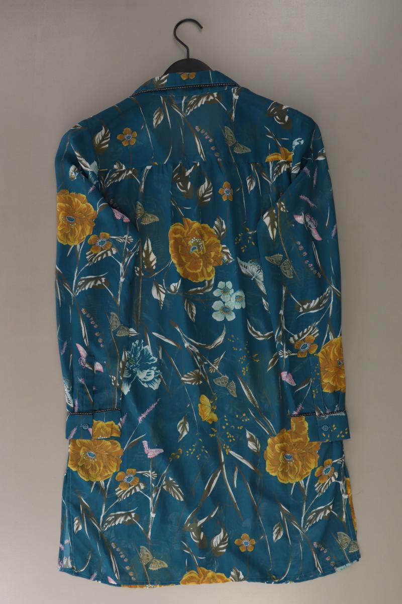 Tramontana Langarmkleid Gr. M mit Blumenmuster blau aus Polyester