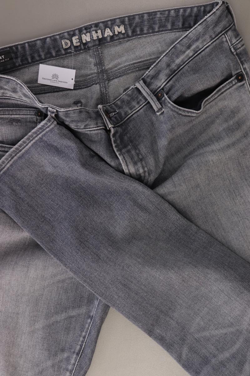 Denham Straight Jeans für Herren Gr. W28 grau aus Baumwolle