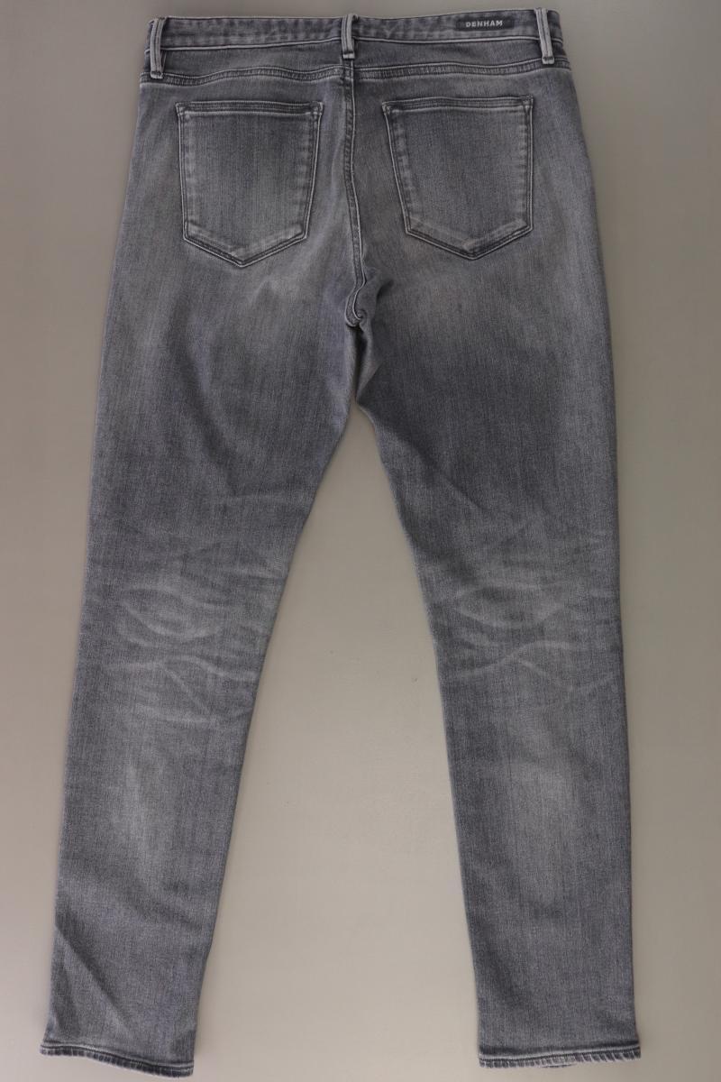 Denham Straight Jeans für Herren Gr. W28 grau aus Baumwolle
