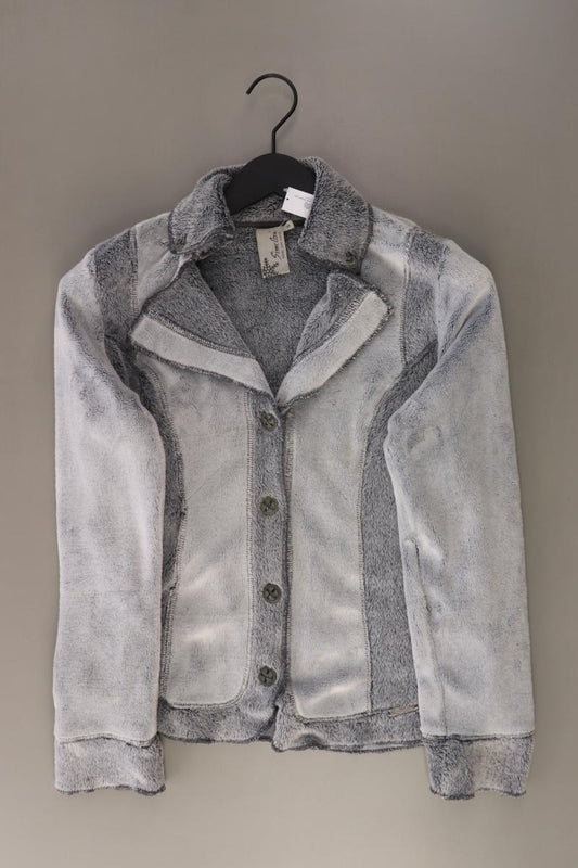 Simclan Strickjacke Gr. 38 Langarm grau aus Polyester