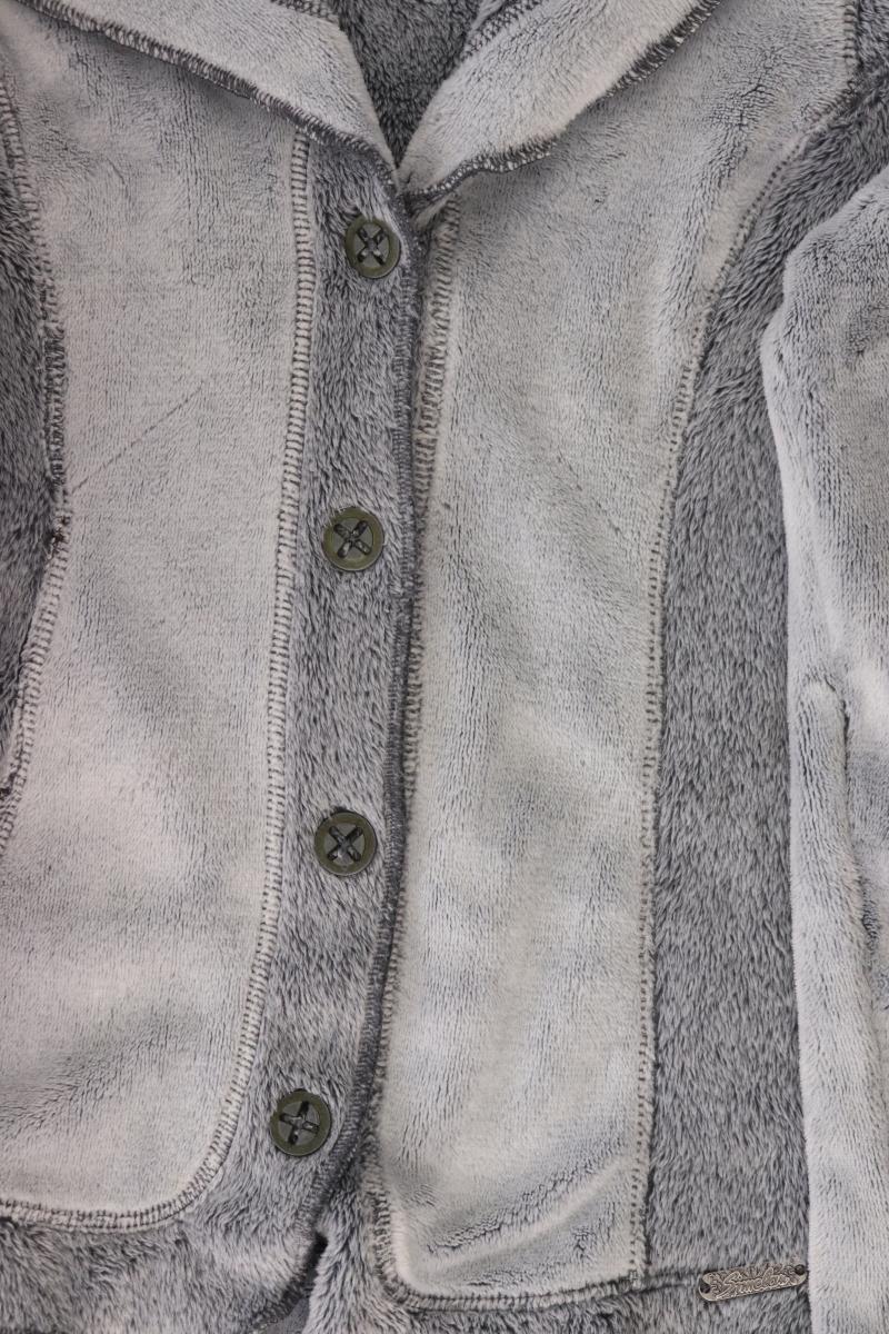 Simclan Strickjacke Gr. 38 Langarm grau aus Polyester