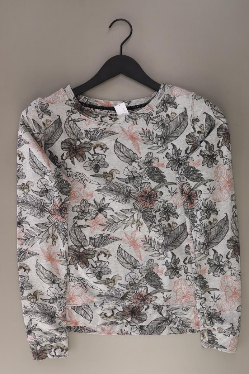 REVELATION Langarmpullover Gr. M grau aus Baumwolle