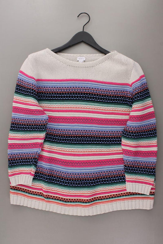 Mona Grobstrickpullover Gr. 52 gestreift mehrfarbig aus Baumwolle