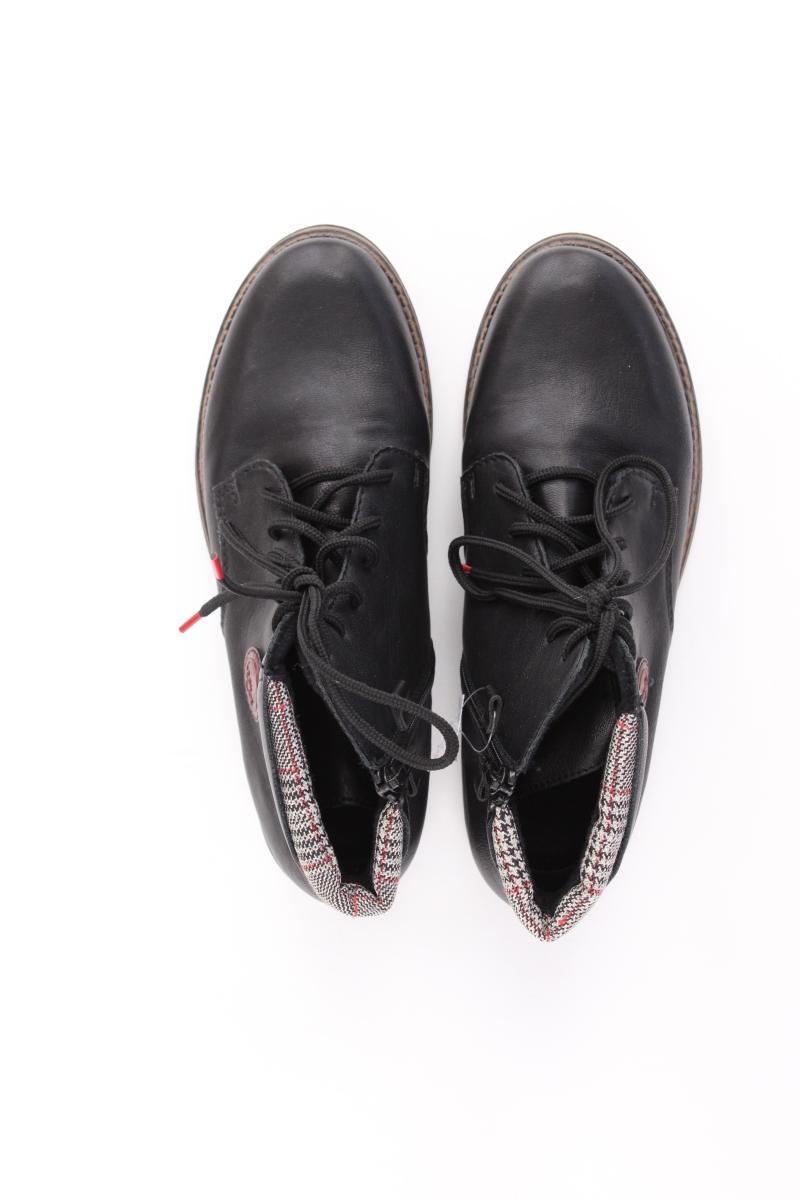Rieker Stiefeletten Gr. 39 neuwertig schwarz aus Kunstleder