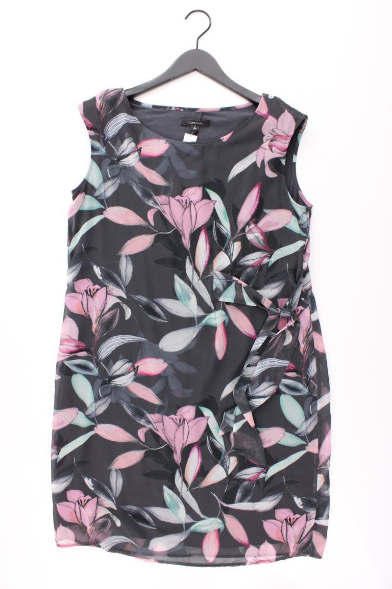 comma, Chiffonkleid Gr. 42 mit Blumenmuster Ärmellos lila aus Polyester