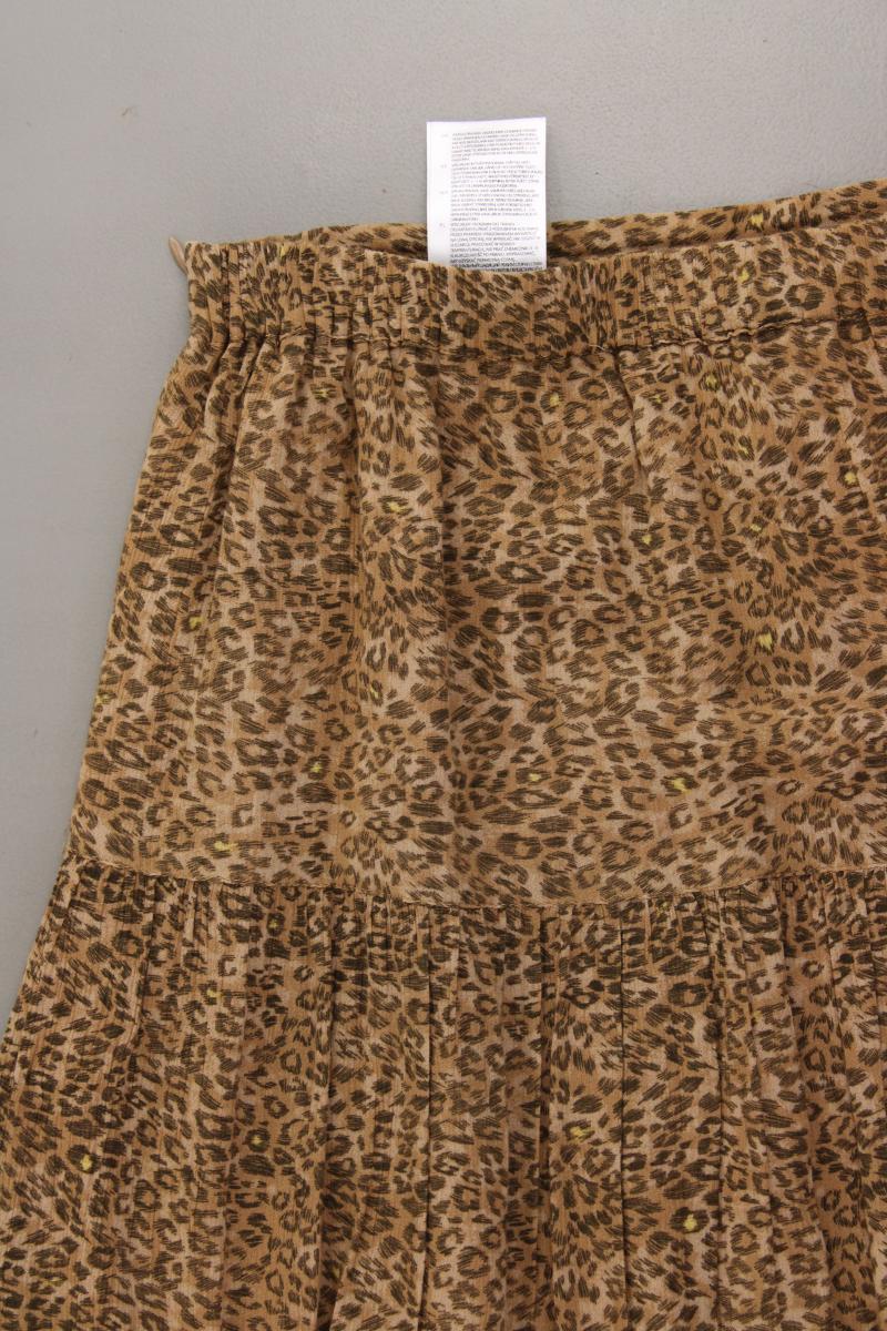 YAYA Maxirock Gr. 34 mit Tierdruck braun aus Viskose