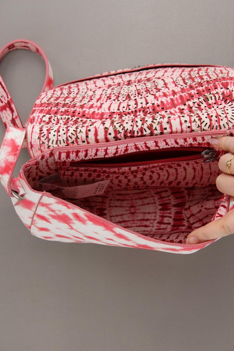 Desigual Umhängetasche mit Batikmuster neuwertig rot aus Polyurethan