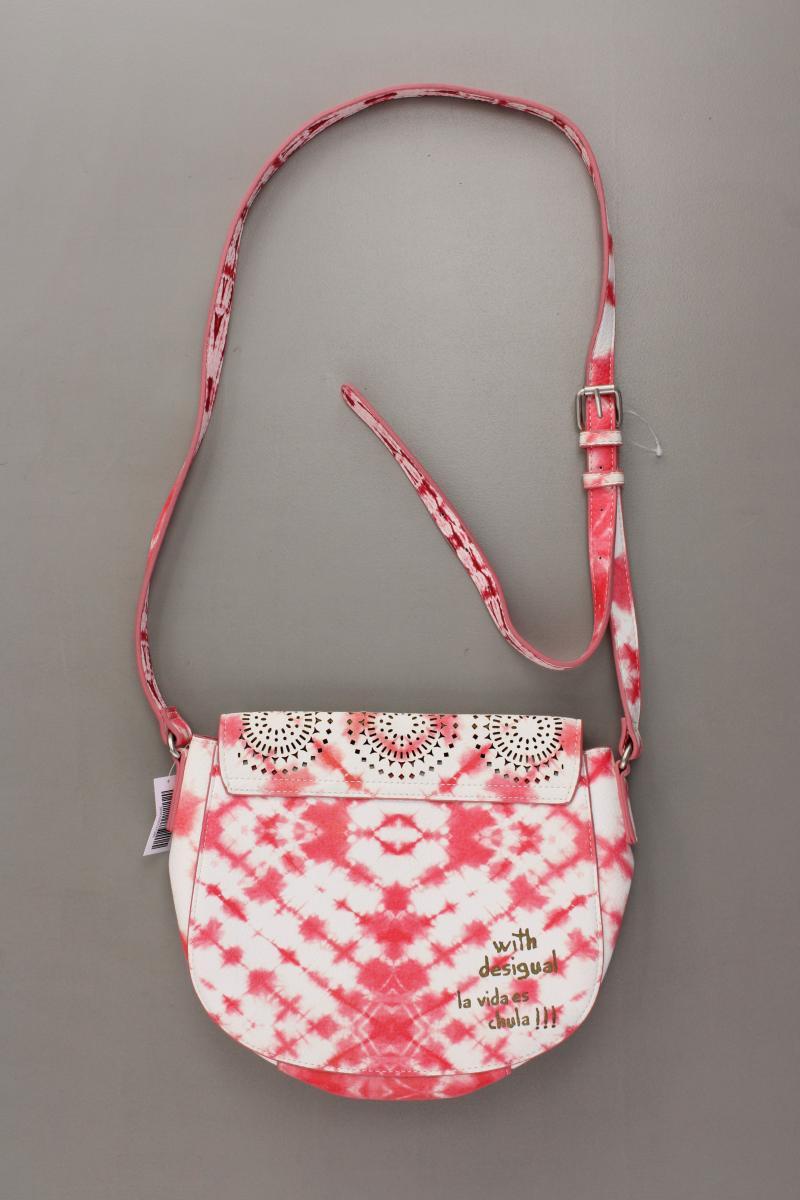 Desigual Umhängetasche mit Batikmuster neuwertig rot aus Polyurethan