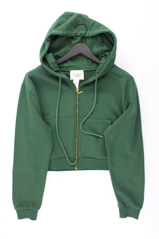 About You x Cita Maass Sweatjacke Gr. 48/50 neuwertig Langarm grün aus Baumwolle