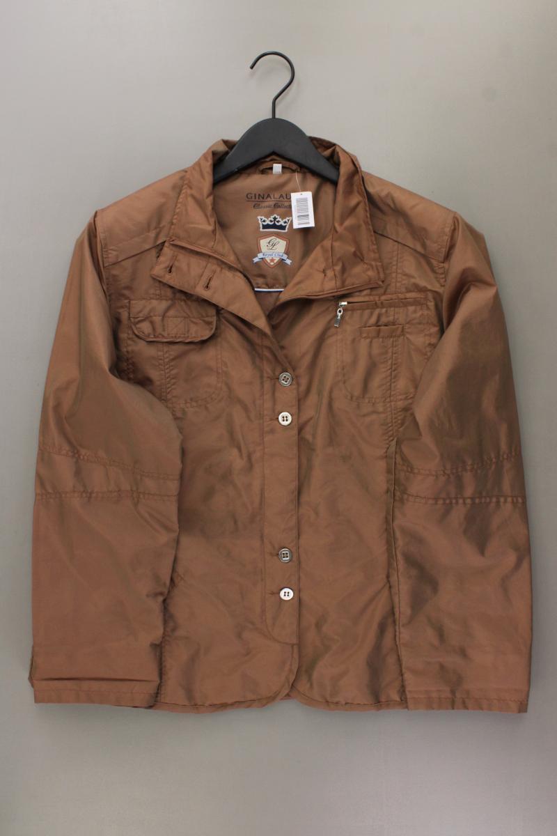 Gina Laura Übergangsjacke Gr. XL braun aus Polyester