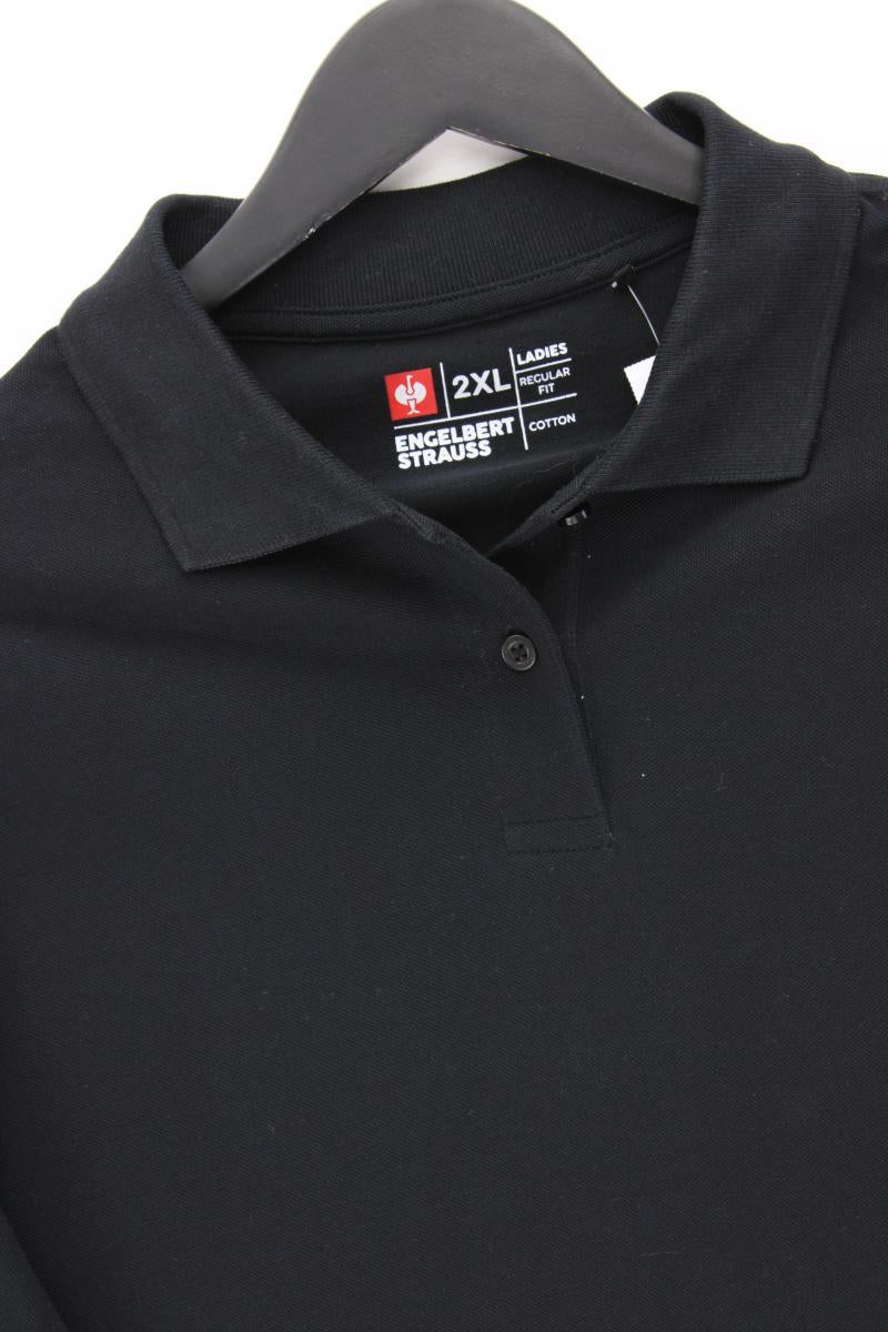 Engelbert + Strauss Poloshirt Gr. XXL Kurzarm schwarz aus Baumwolle