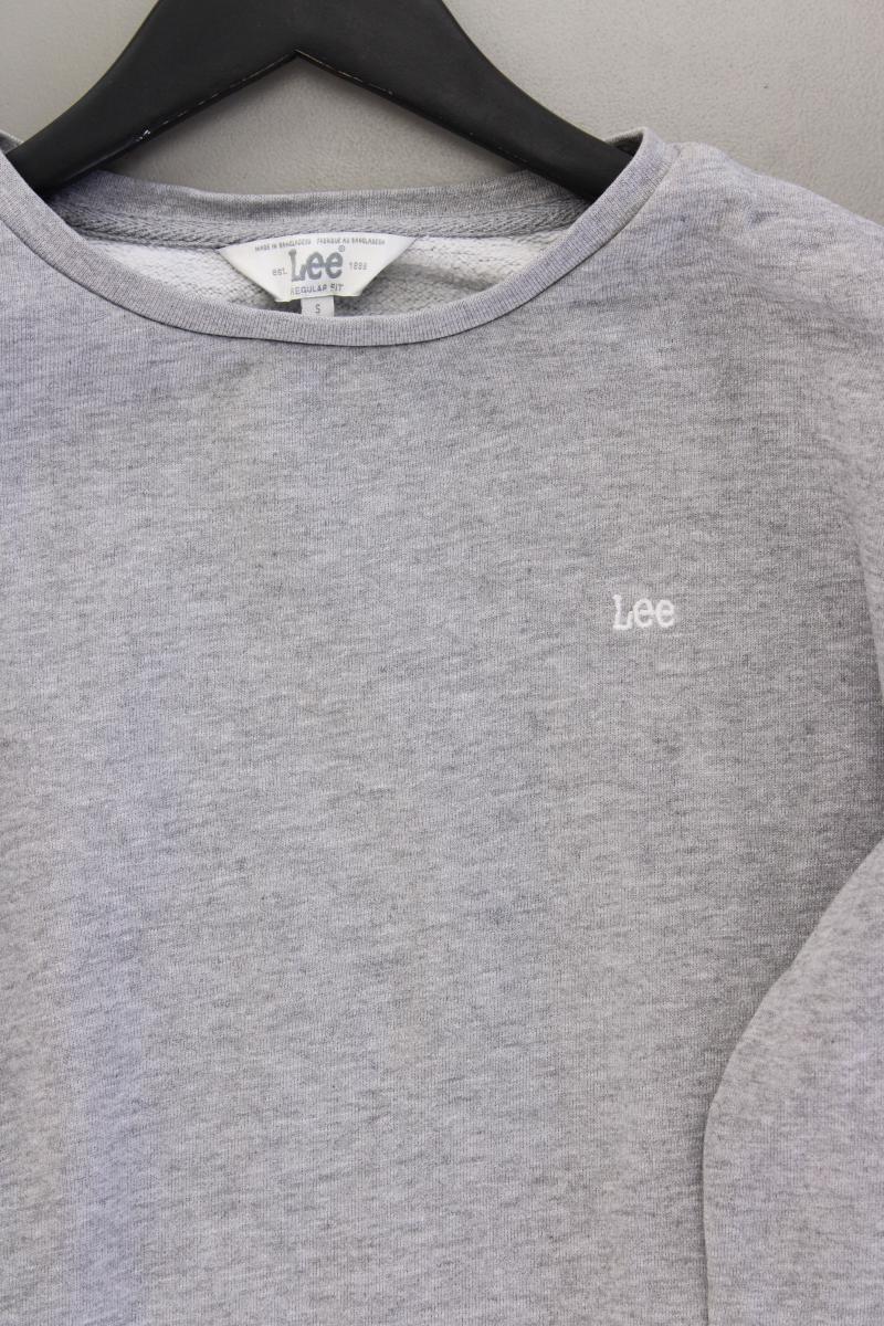 Lee Langarmpullover Gr. S grau aus Baumwolle