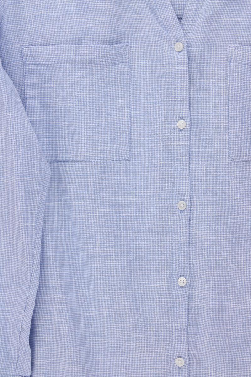Tom Tailor Regular Bluse Gr. 44 3/4 Ärmel blau aus Baumwolle