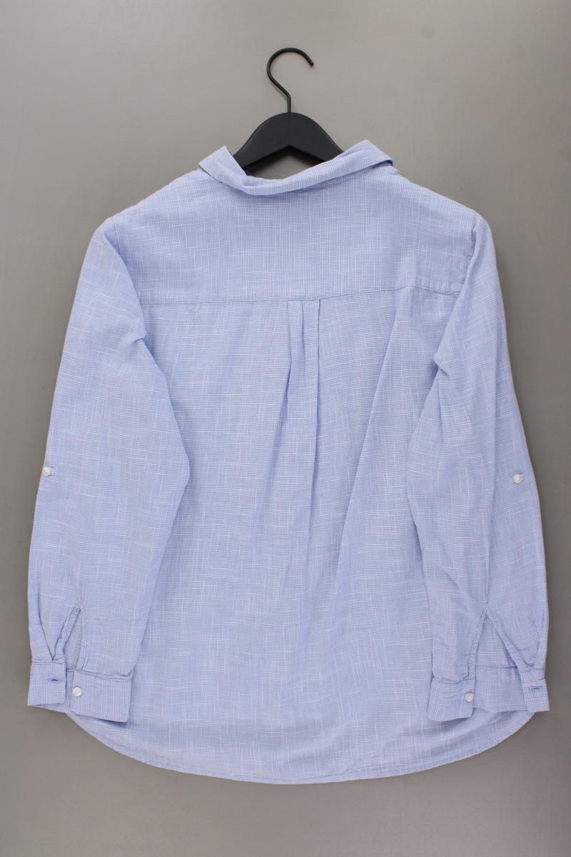 Tom Tailor Regular Bluse Gr. 44 3/4 Ärmel blau aus Baumwolle