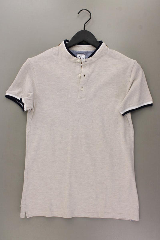 Zara T-Shirt für Herren Gr. M Kurzarm creme