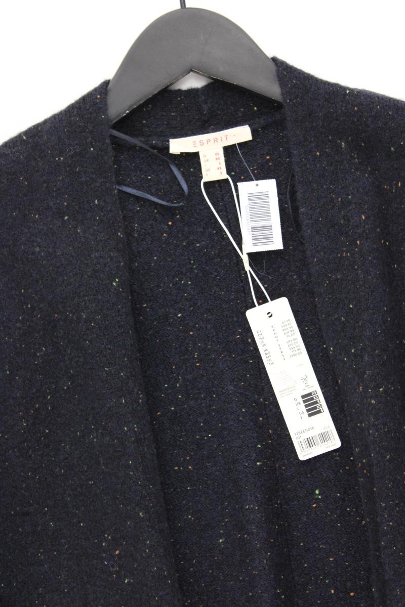 Esprit Strickjacke Gr. XS neu mit Etikett Neupreis: 69,99€! Langarm blau