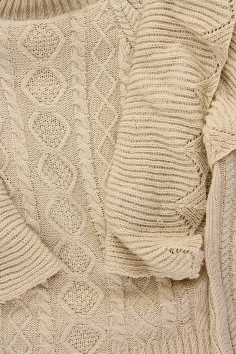 Zopfpullover Gr. M creme