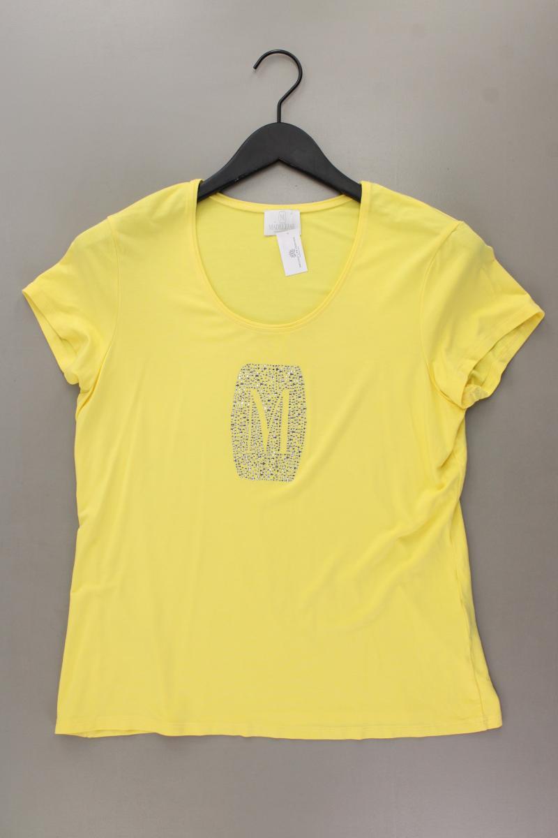 Madeleine T-Shirt Gr. 42 Kurzarm gelb aus Viskose
