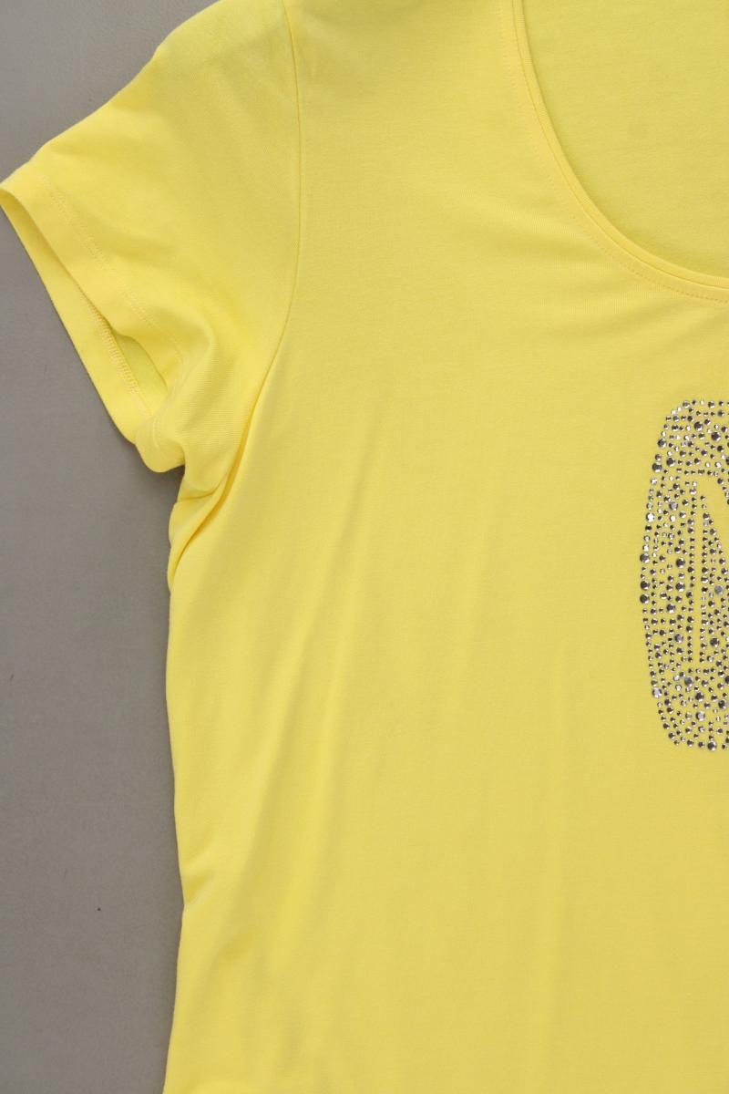 Madeleine T-Shirt Gr. 42 Kurzarm gelb aus Viskose