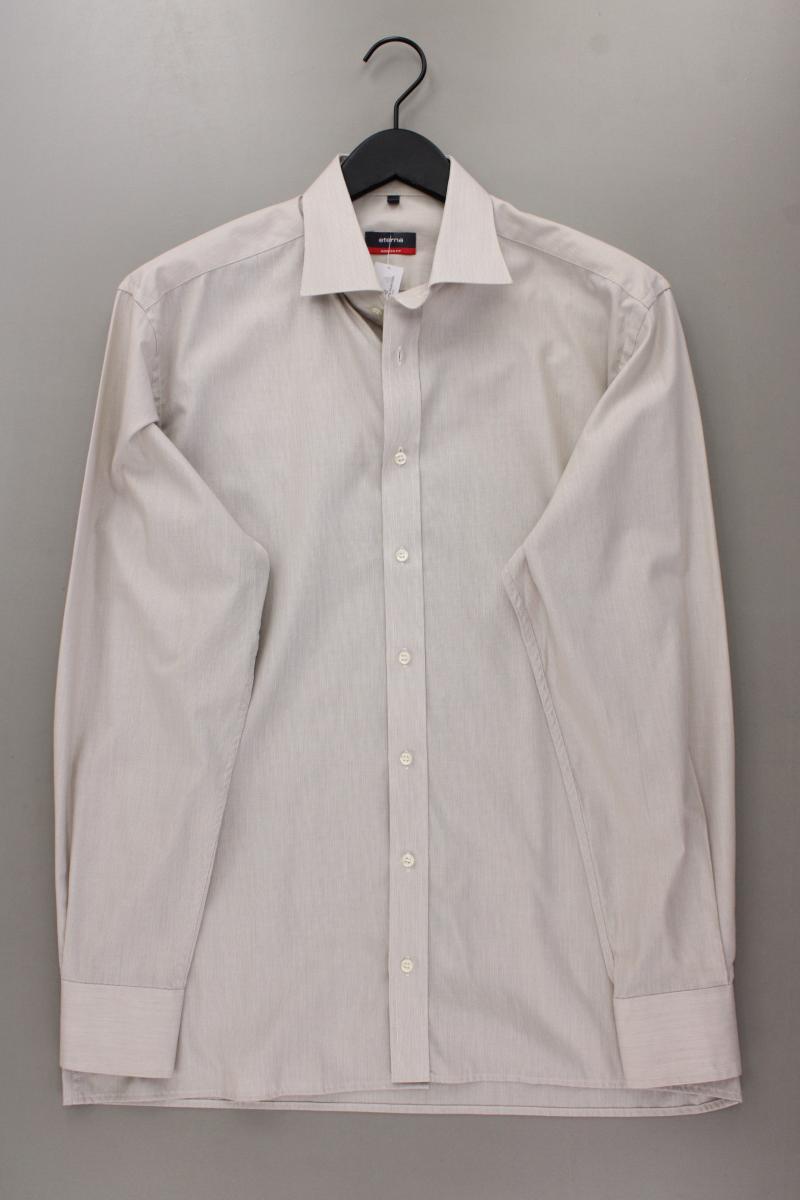 Eterna Langarmhemd für Herren Gr. Hemdgröße 41 creme aus Baumwolle